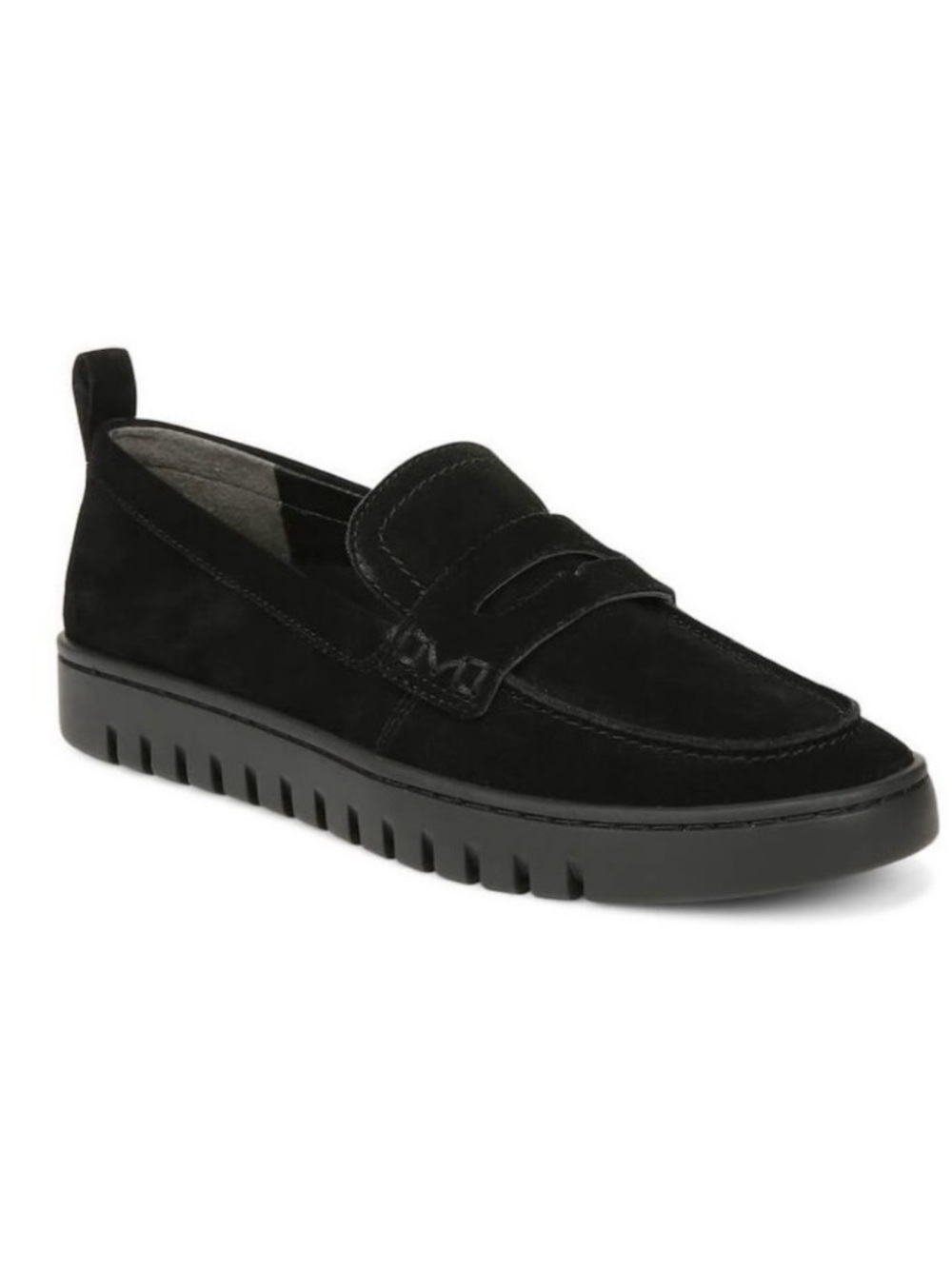 Vionic Uptown Black Suede Loafers